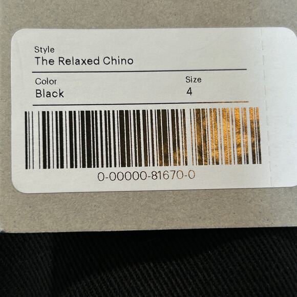 Everlane The Tencel Relaxed Chino Pants Black High Rise Women's 4 NWT Pockets - Picture 11 of 13